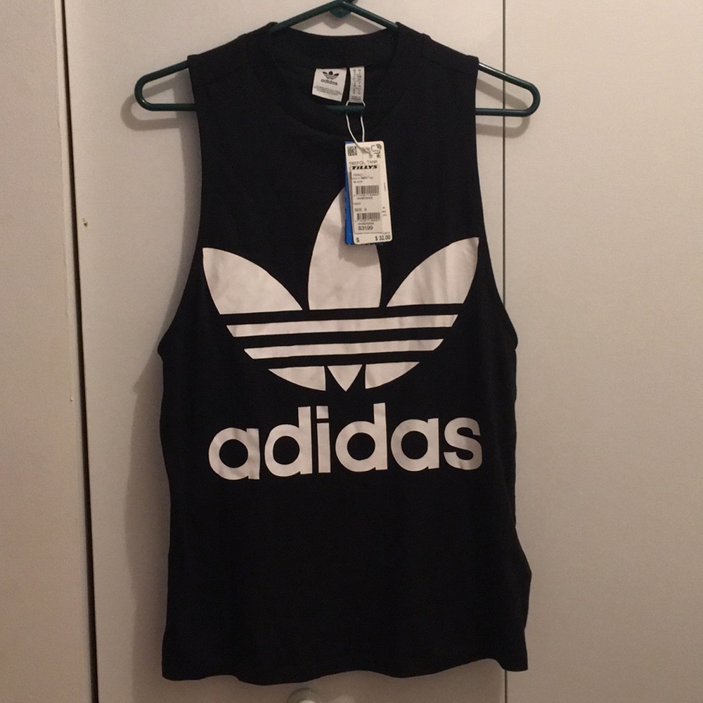 Black Adidas Muscle Tank Top
